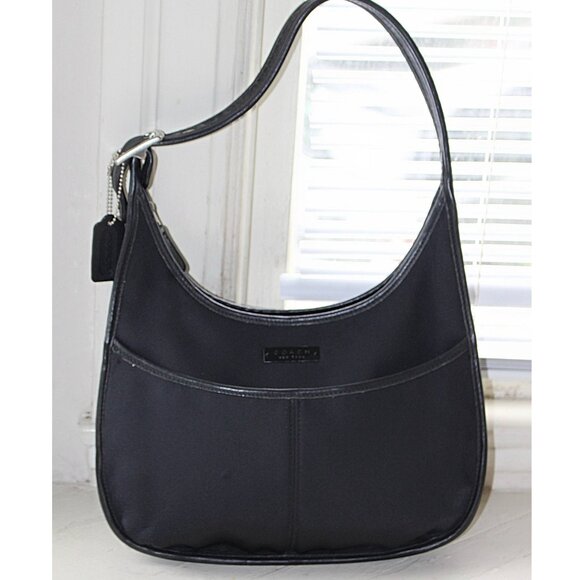 Coach Vintage - Ergo Neo Pocket Zip 6203 in Black - Nylon + Leather Construct - Picture 1 of 13